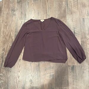 LOST April Woman’s Mauve Cold Shoulder Blouse Size Medium